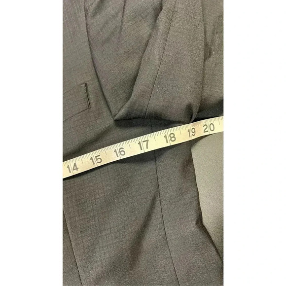 Linea Uomo Mens Black Square  Pattern 2-Button Front Blazer Sports Coat Size 36R - Picture 12 of 14
